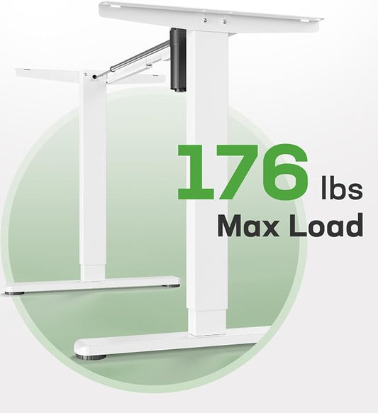 Marsail Standing Desk Frame,Electric Standing Desk Legs with Powerful Motor,Height-Adjustable Desk Frame with 176 lbs Max Load for Various Desktops,Stand up Desk Legs with 4 Memory Presets, Frame Only