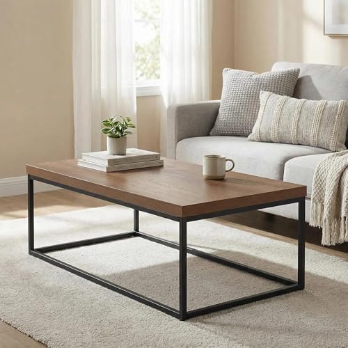 CENSI 47-Inch Dark Walnut Coffee Table/Center Table