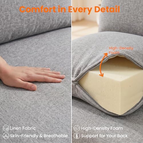 ijuicy Queen Size Pull Out Sofa Bed,3 in 1 Sleeper Sofa