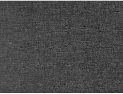 Wallace & Bay Kirby Upholstered Bed with Nailhead, King, Dark Gray