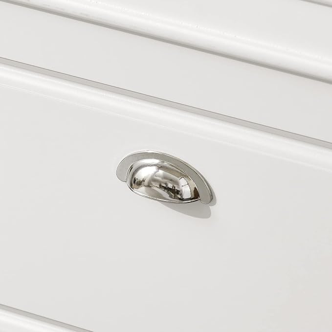 SoBuy Tiny Shoe Storage Bench, Narrow Shoe Cabinet for Entryway, Small Shoe Rack with Cushion&2 Tiers Flip-Drawer, Closet Hallway Mudroom White FSR82-K-W