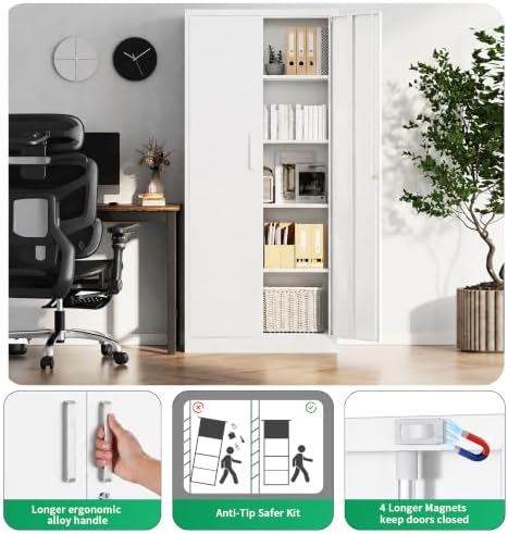 Metal Garage Storage Cabinet, Durable Metal Storage Solution