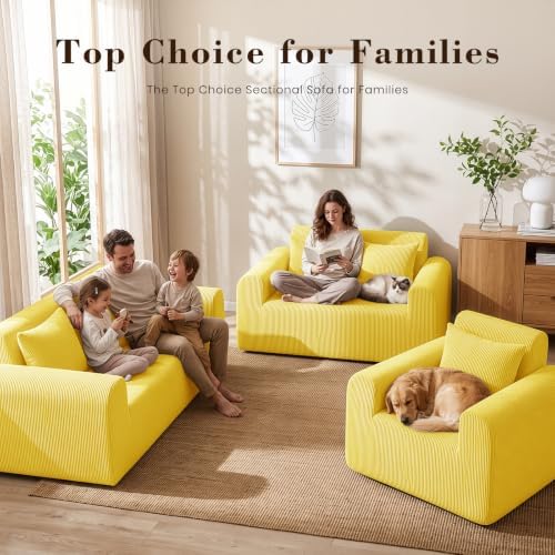 78'' Memory Foam Couch 3 Seater Couch,Boneless Couches for Living Room