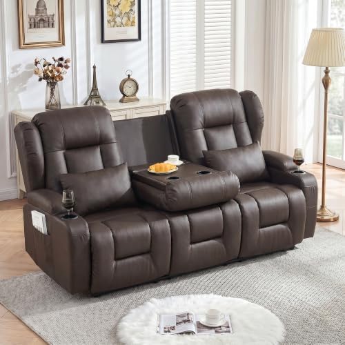 SAMERY 75.6" RV Loveseat Recliner Sofa, Manual Reclining Loveseat