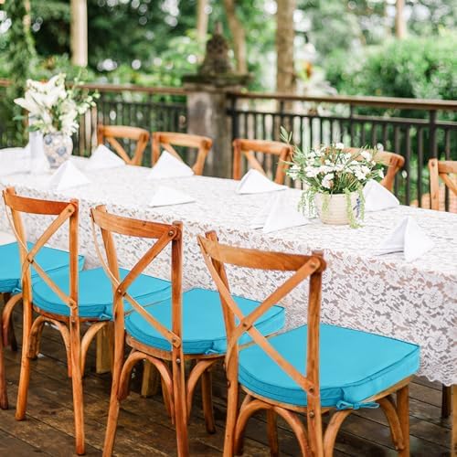 Outdoor Chair Cushions Set of 4, 17 x 16 Inch Waterproof Seat Pads