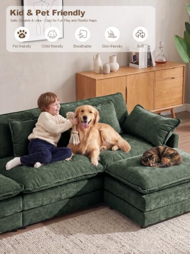 2 Piece Loveseat Sofa Set, Deep Seat Love Seat Couch Set