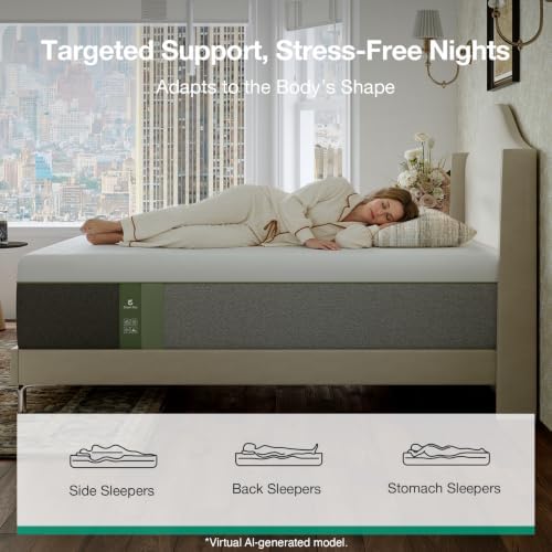 Novilla Bliss Green Tea Memory Foam Twin Mattress