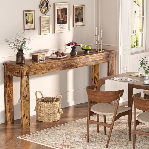 Armocity Console Table for Entryway, 47" Farmhouse Sofa Tables Narrow Long