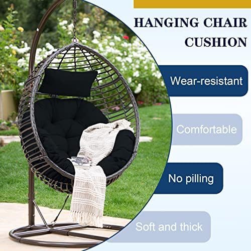 Egg Chair Cushion, Soft U-Shaped Cushions for Swing Basket Chair