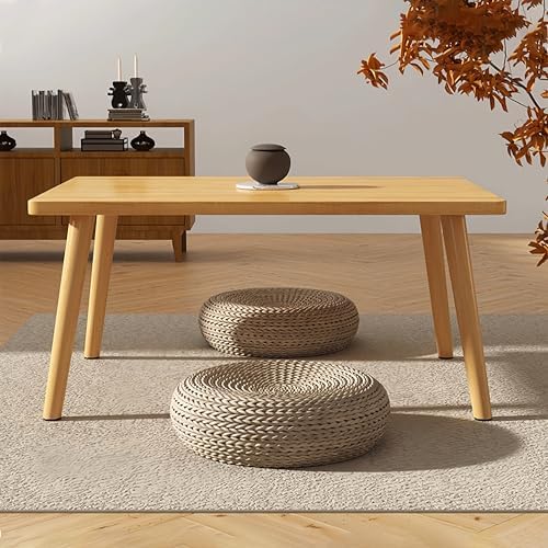 Square Coffee Table for Living room, Natural, 19.7"D x 31.5"W x 16"H