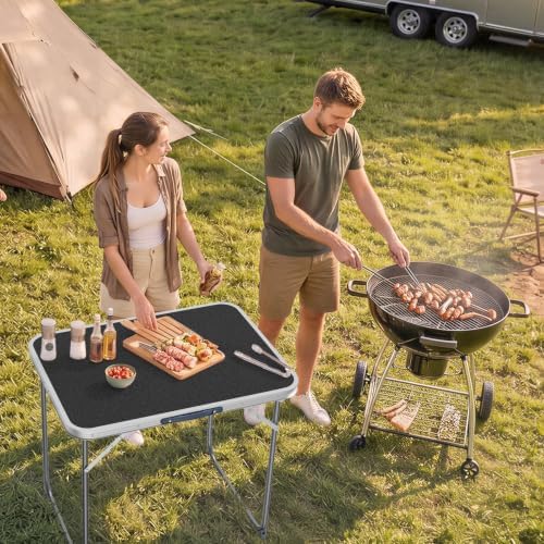 VINGLI 2.3FT Small Camping Table,Portable Camping Table with Carrying Handle, Picnic Table Foldable Table Essentials for Indoor Outdoor