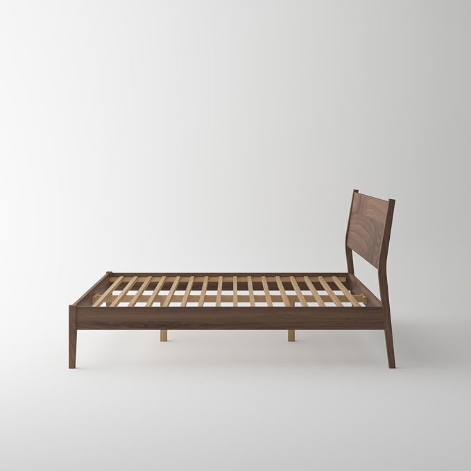 Crafters and Weavers Isabella Mid Century Solid Black Walnut Queen Bedroom Set