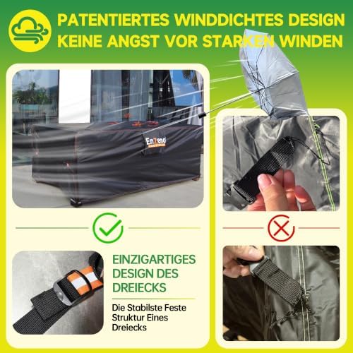 Enzeno Patio Furniture Cover Outdoor Waterproof 98" L x 78" W x 28" H
