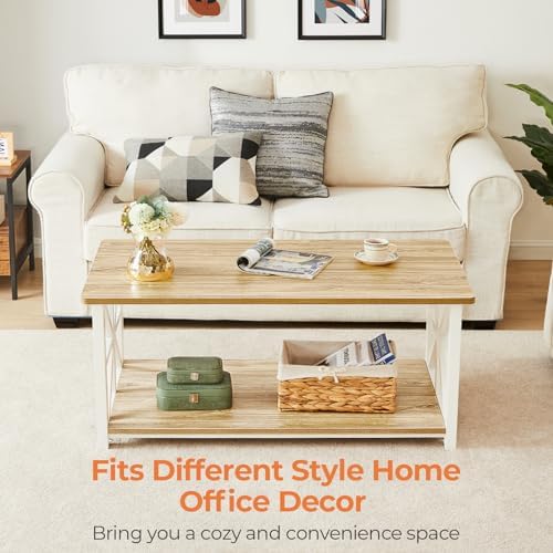 GreenForest 39 inch Coffee Table with Round Corner