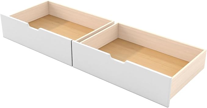 Twin&Full Over Full Triple Bunk Bed with Desk and Storage Drawers & LED,Charging Station,Solid Wood L-Shaped 3 Gaming Bunk Bed with Ladder,Guardrail,No Box Spring Needed (White,Twin & Full Over Full)