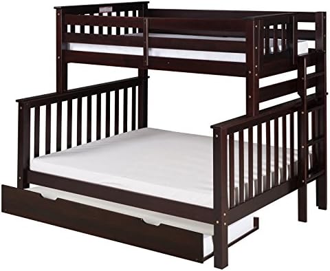 Camaflexi Santa Fe Mission Tall Bunk Bed End Ladder, Twin Over Full, White