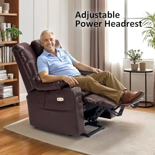 MCombo 3 Motor Lay Flat Power Lift Recliner for Elderly R7635 (Large-Wide)