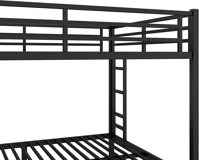 Bellemave Queen Over Queen Bunk Bed for Adults, Teens