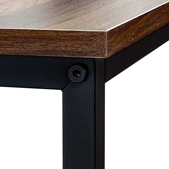 Narrow Console Table, 29.5" Small Entryway Table, Thin Hallway Tables, Slim Sofa Side Tables for Hallway, Living Room, Bedroom, Foyer, Wood-Grained Brown