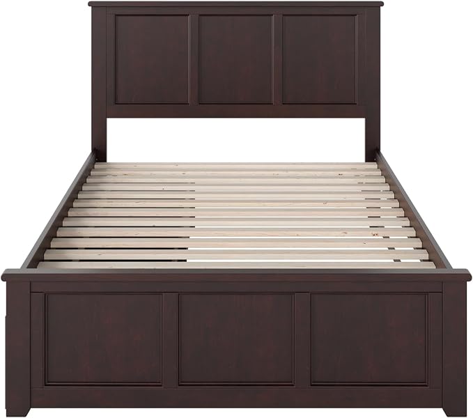 AFI, Madison Full Platform Bed with Matching Footboard & Storage Drawers, Espresso