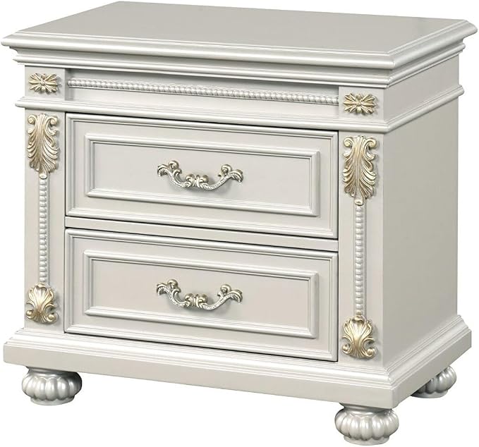 First of a Kind Cosmos Furniture Destiny White Queen 5 Piece Bedroom Set