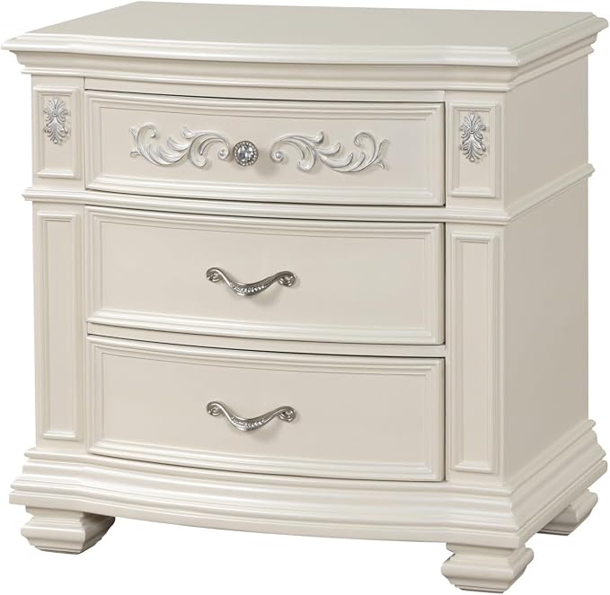 First of a Kind Valentina Pearl King 5 Piece Bedroom Set