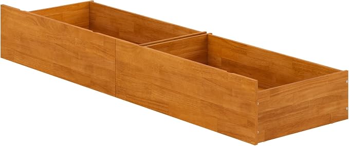 AFI Queen/King/Twin XL Under Bed Storage Drawers (Set of 2), Light Toffee