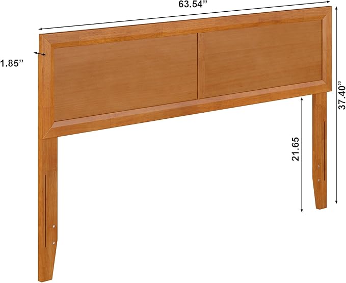 AFI, Sophia Adjustable Modern Queen Wood Headboard, Light Toffee