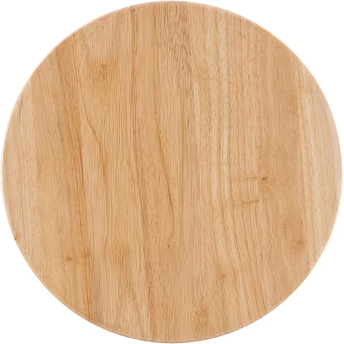 Linon Natural Barstool with Round Seat, 24-Inch