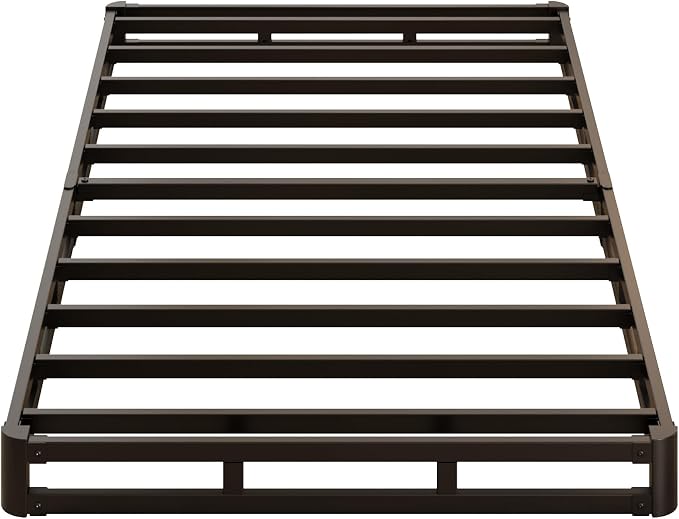 Lutown-Teen 3 Inch Twin Box Spring Low Profile, Heavy Duty Metal Box Spring Twin Bed Base with Fabric Cover, Mattress Foundation, Noise Free, Easy Assembly