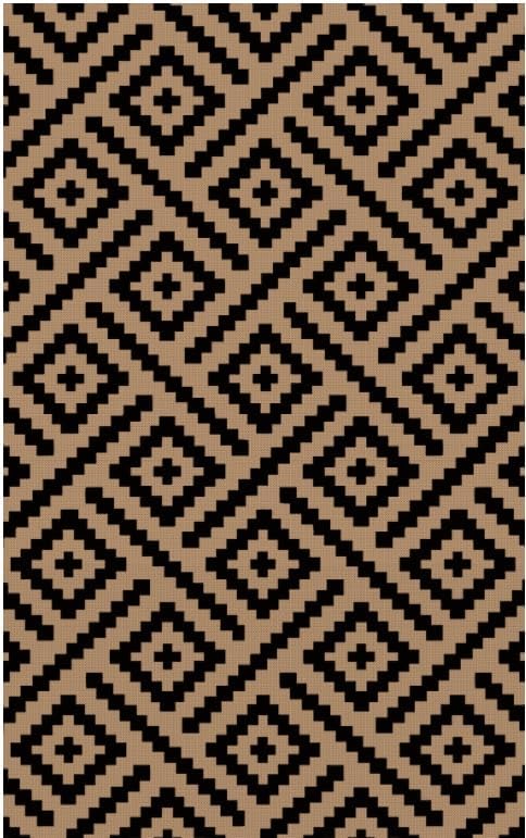 GENIMO 5'x8' Washable Outdoor & Indoor Rugs, RV Mat for Patio, Living Room, Bedroom, Balcony & Porch,Beach, Dining Room,RV, Deck, Camping, Geometric Outdoor Area Rug,Easy Cleaning