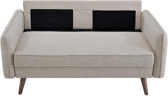 Modway EEI-3091 Revive Contemporary Modern Fabric Upholstered Loveseat In Beige