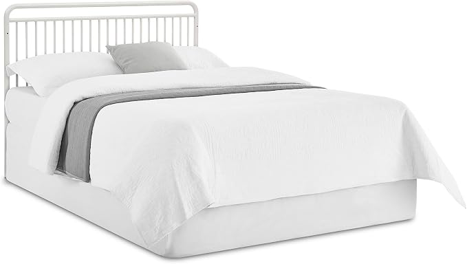 Delta Children Hayden 5-in-1 Convertible Metal Crib, Warm Gray