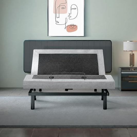 Premium Queen Adjustable Bed with 14 Inch Prime Gel Memory Foam Sleep System, Massage, Zero Gravity, Anti-Snore, Programmable Memory Positions, USB, Underbed Lighting, Zero Clearance