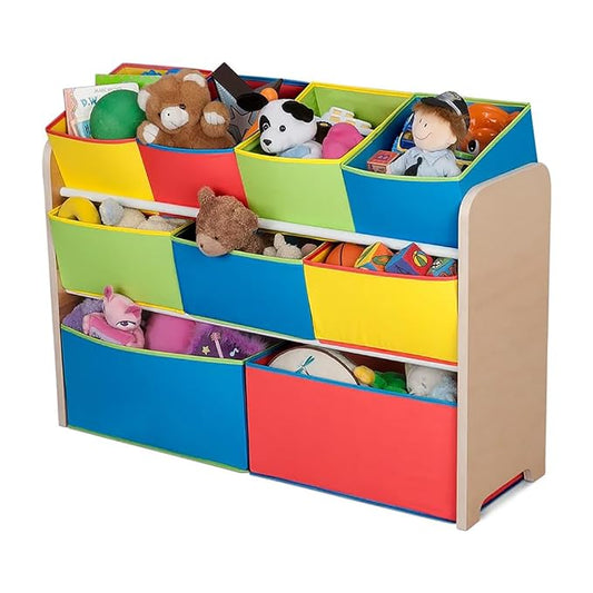 Delta Multi-Color Deluxe Toy Organizer with Storage Bins