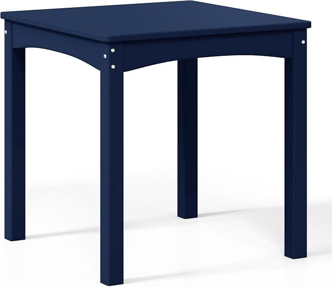 Costaelm Kids Outdoor 24" Dining Table, Navy Blue