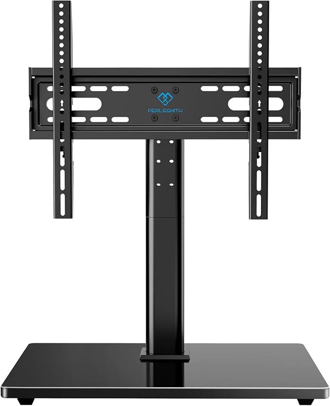 PERLESMITH Universal TV Stand Legs for 32-70 inch TVs up to 99 lbs, Height Adjustable Tabletop Television Stand Mount, Universal TV Base for Livingroom & Bedroom, VESA 400x400mm PSTVS04-N2
