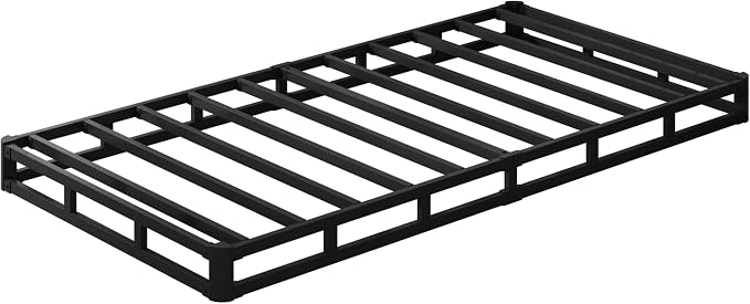 EMODA 4 Inch Twin XL Box Spring Heavy Duty Metal Mattress Foundation Bed Base with Fabric Cover, Easy Assembly