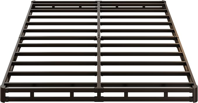 Lutown-Teen 3 Inch Queen Box Spring Low Profile, Heavy Duty Metal Box Spring for Queen Bed Base with Fabric Cover, Mattress Foundation, Noise Free, Easy Assembly