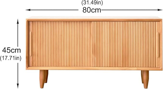 Storage Bench Shoe Rack Entryway Bench Shoe Storage Organizer Ottoman Shoe Cabinet Bedroom End of Bed Bench with Storage for Front Door Entrance Living Room Closet Bedroom Hallway(Solid wood color,80c
