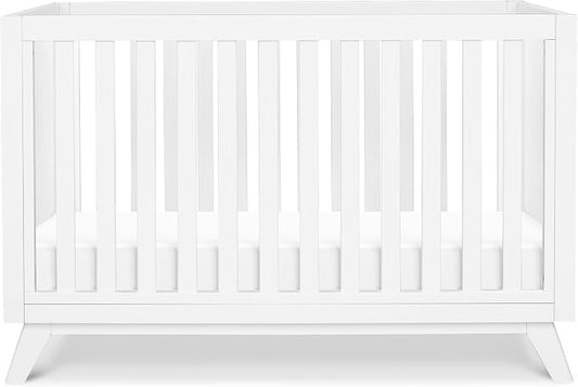 Davinci Otto 3-in-1 Convertible Baby Crib, GREENGUARD Certified, White | Converts to Toddler Bed & Daybed, 4 Adjustable Mattress Heights - Toddler Conversion Kit Sold Separately, Easy to Assemble