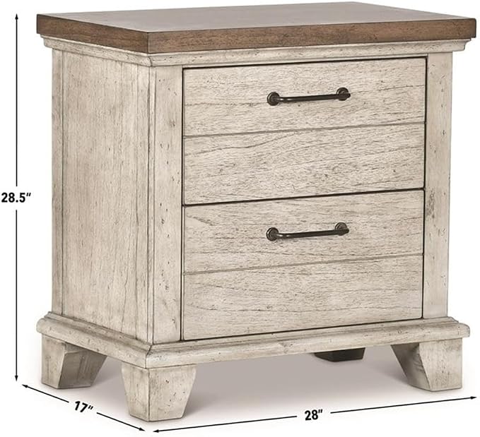 Pemberly Row Contemporary 4-Piece King Bedroom Set, Engineered Wood with Mindi Veneers, Gray Finish, Chevron Pattern, Includes Bed, Dresser, Mirror, Nightstand, Rustic Farmhouse Style