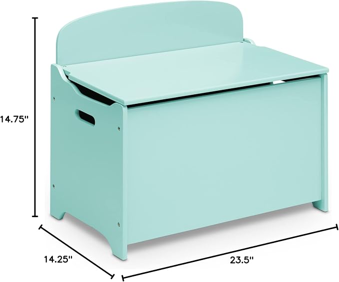 Delta Children MySize Deluxe Toy Box, Mint