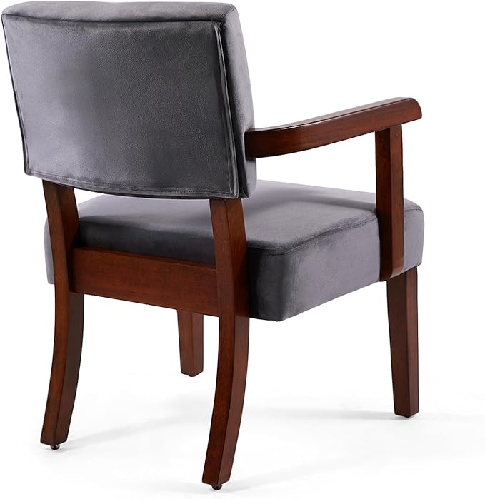 FAGAGA Modern Accent Chair, Upholstered Living Room Chairs with Wood Frame, Oversized Reading Armchair for Bedroom Waiting Room