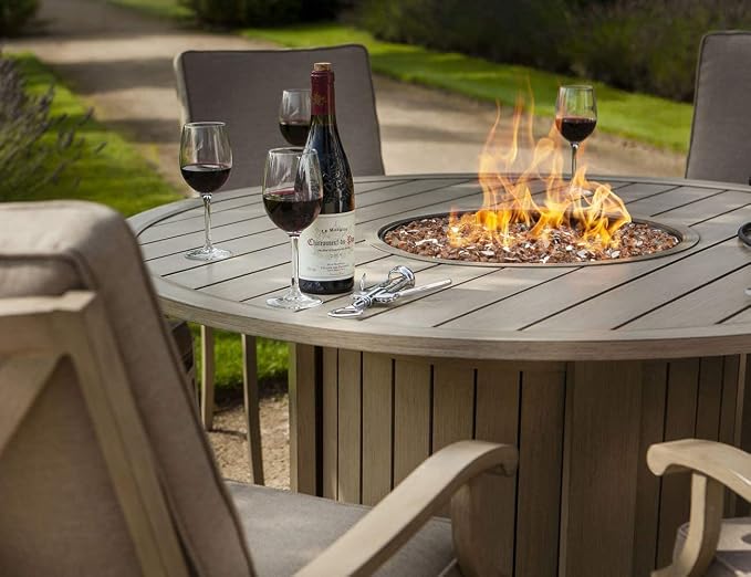 Onlyfire 10 lbs Fire Glass Rocks 1/2 Inch, Reflective Tempered Glass for Propane Fire Pit & Gas Fireplace, High Luster Firepit Glass Stones for Fire Table, Copper (Multicolor Options Available)