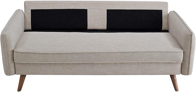 Modway Revive Contemporary Modern Fabric Upholstered Sofa In Beige