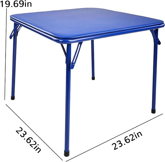 Elevon Kids Folding Table, Portable, with Ultra Soft Padded Cushion, Blue