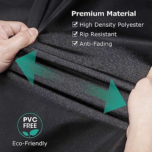 Porch Swing Cover Water-Resistant 600D Oxford Hanging Outdoor Swing Cover All Weather Protected Swing Covers for Outdoor Furniture (Black, 420D 63x28x(32-24) Inch)