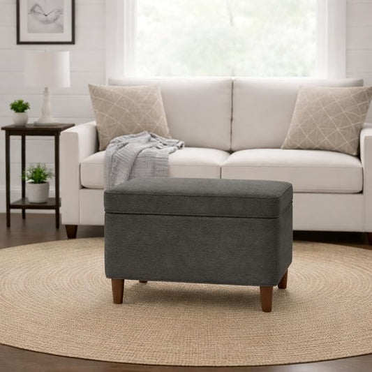 HomePop 24" Storage Ottoman - Gray