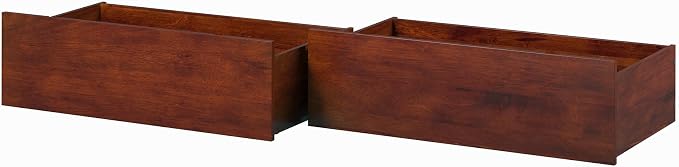 AFI Twin/Full Under Bed Storage Drawers (Set of 2), Walnut
